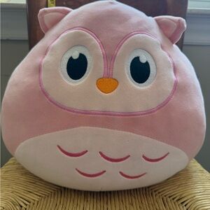 Pink Owl Plush Pillow